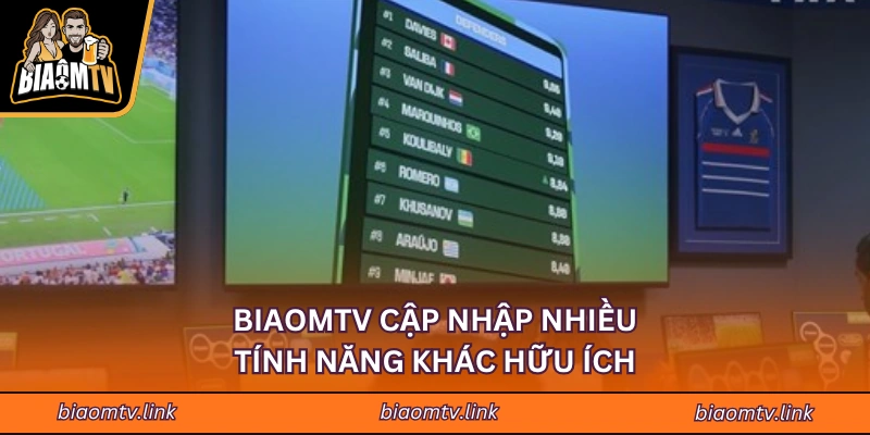 BIAOMTV cập nhập nhiều tính năng khác hữu ích