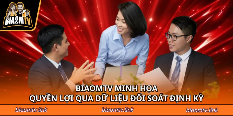 BiaomTV minh họa quyền lợi qua dữ liệu đối soát định kỳ