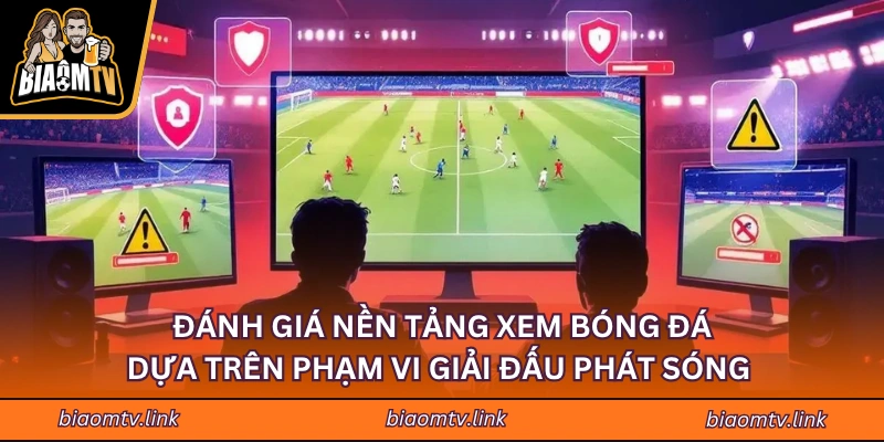 Đánh giá nền tảng xem bóng đá dựa trên phạm vi giải đấu phát sóng 