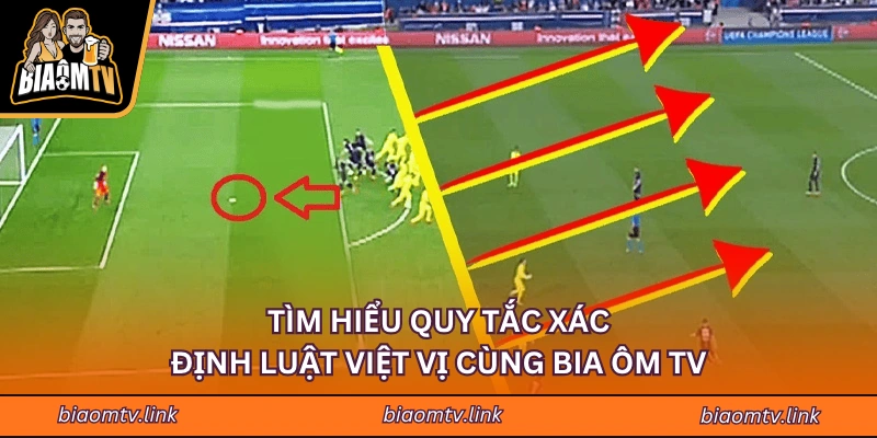 Tìm hiểu quy tắc xác định luật việt vị cùng BIA ÔM TV
